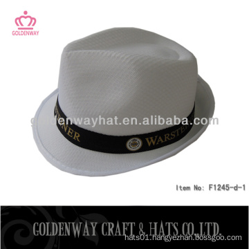 white polyester cheap hats for promotional acrylic custom design logo for gift